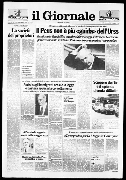 Il giornale : quotidiano del mattino